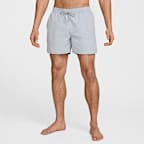 ハーフ・ショートパンツ NIKE/ONE POINT SWOOSH LOGO SOLID SWIM SHORTS GRAY S,XL Nike Sportswear Phoenix Fleece Women's High-Waisted Loose